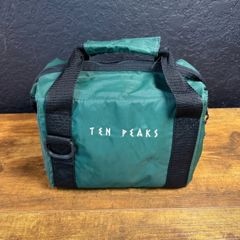 Ten Peaks Insulated Lunch Bag Green Nylon Thermal Food Storage Small Unisex